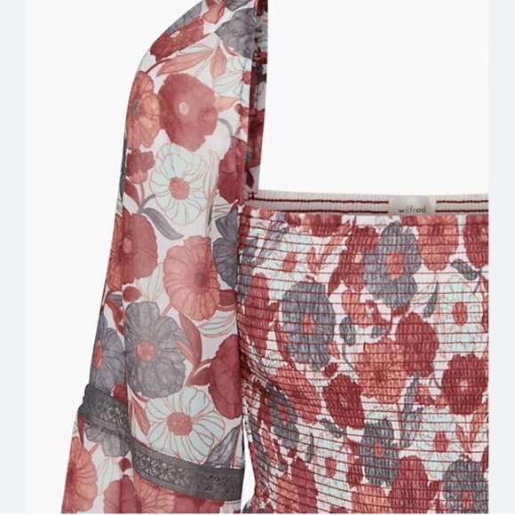 ARITZIA Wilfred Floral Grace Midi Dress US S - Picture 5 of 10